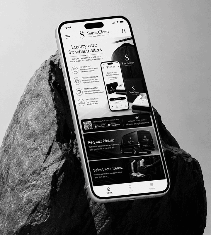 SuperClean App on iPhone